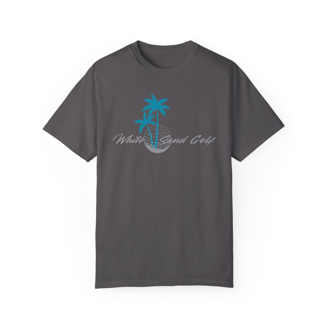 Casual Summer T-Shirt - White Sand Golf Design