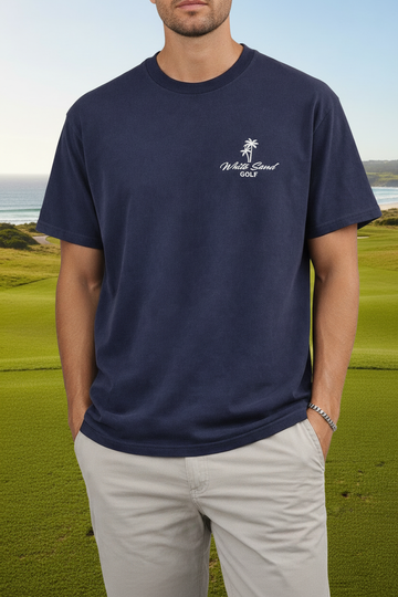 White Sand Golf T-Shirt Zoomed In